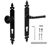 KOTARBAU® Ensemble de Poignée de Porte pour Portes et Portails de Type Bouclier 72 mm PZ