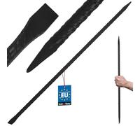 KOTARBAU® Fer à briser 120 cm double face avec tranchant droit et pointe | Barre de rupture pour fentes étroites, résistante à la flexion, barre de levage, acier d'armature, noir