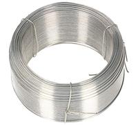 KOTARBAU Fil de jardin, 0,8 mm, 100 m, pour plantes, bricolage, liaison, clôture, galvanisé, argenté
