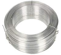 KOTARBAU® Fil de jardin, 1,0 mm, 100 m, pour plantes, bricolage, liaison, clôture, galvanisé, argenté