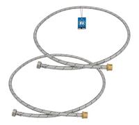 KOTARBAU® Flexible Robinet 1/2" x 1/2", Flexible Eau, Tuyau Robinet 150 cm | Lot de 2, Mâle x Femelle, Rallonge Robinet Cuisine Flexible, Acier Inoxydable, Tuyau Flexible Plomberie