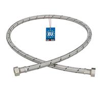 KOTARBAU® Flexible Robinet 3/8"x3/8", Tuyau Robinet 100cm, Acier Inoxydable | Rallonge Robinet Cuisine Flexible, Tuyau Robinet Cuisine Flexible, Tuyau Flexible Plomberie, Argent