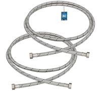 KOTARBAU® Flexible Robinet 3/8"x3/8", Tuyau Robinet 200cm, Acier Inoxydable