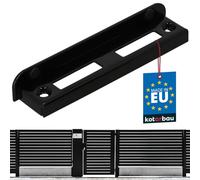 KOTARBAU® Gâche de Portail de Jardin, Butée de Portail à Visser, Acier | 16,5 cm, pour Portillons et Portes en Bois ou Métal, Noir