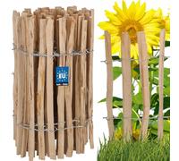 KOTARBAU® Ganivelle, Clôture Bois 0,6 x 5m, Bordure Bois Jardin, Noisetier