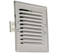 KOTARBAU® Grille d'aération x mm en métal avec moustiquaire couleur (165 x 165 mm, acier inoxydable)