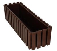 KOTARBAU® Jardinières Extérieure - Plastique - 58x18x16 cm - Brun - Pot de Fleur - Rectangulaire - Bac à Fleurs - Jardinière Balcon - Pot de Fleur Extérieur - Facile à Nettoyer