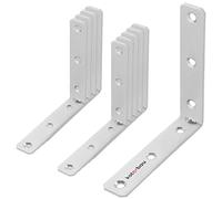 KOTARBAU® Jeu de 10 pièces 10 x 10 x 2 cm Cornière renforcée en acier galvanisé | Cornières Supports de montage Meubles Angles de menuiserie | Corniere Acier
