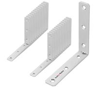 KOTARBAU® Jeu de 25 pièces 10 x 10 x 2 cm Cornière renforcée en acier galvanisé | Cornières Supports de montage Meubles Angles de menuiserie | Corniere Acier