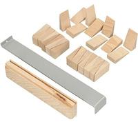 KOTARBAU® Kit de Pose Stratifié 32 Pièces pour Parquet en Bois - Cales de Montage, Fer de Traction, Barre de Battement, Cales en Bois