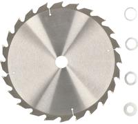 KOTARBAU® Lame de scie en carbure pour coupe de bois 24 dents 400 mm + bagues de réduction