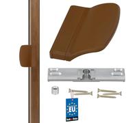 KOTARBAU Loqueteau de porte de balcon pratique - 6. couleurs différentes - Sûre pour fumer et terrasses - Poignée universelle (marron)