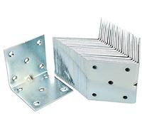 KOTARBAU® Lot de 100 Équerres renforcée avec Nervure 60 x 60 x 60 Équerre d'assemblage Acier Galvanisée Connecteurs pour Le Bois Équerre Fixation Support de Coin