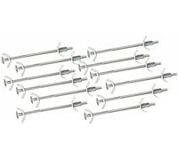 KOTARBAU® Lot de 12 connecteurs de plan de travail 150 mm pour plateaux de table et comptoirs