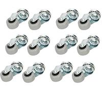 KOTARBAU Lot de 12 roulettes pivotantes en caoutchouc pour meubles - Diamètre : 30 cm - Convient à tous les sols - Roulettes de transport - Roulettes de canapé - Roulettes à outils pour charges