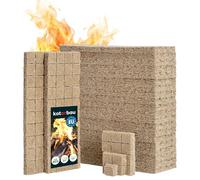 KOTARBAU® Lot de 1200 Pièces Allume Feu Cube - Laine De Bois - 25 x 8 x 13 cm - Naturel - Allume Feu Barbecue - Cheminée Four Bois