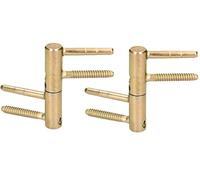 KOTARBAU® Lot de 2 bandes de perçage universelles en laiton de 16 mm - Pour porte d'entrée - Robuste - Grande capacité de charge - Tête de cylindre réglable