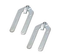 KOTARBAU® Lot de 2 bandes d'échelle avec crochets, charnière galvanisée, bande d'échelle, ouverture à 180 °, qualité supérieure