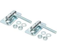 KOTARBAU Lot de 2 charnières de portail - Diamètre : 30 mm - M18 - Réglable sur boule - Avec plaque à visser - Charnière suspendue - Plaque de fixation