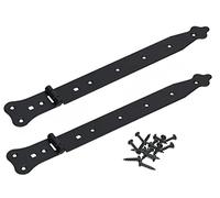KOTARBAU® Lot de 2 charnières de portail étroites de qualité supérieure - 370 mm - Charnière de porte élégante de qualité supérieure