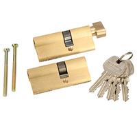 KOTARBAU® Lot de 2 cylindres profilés à fermeture identique 40 x 30 mm avec bouton de fermeture