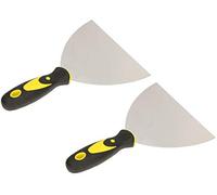 KOTARBAU Lot de 2 spatules de Peintre en INOX 150 mm Spatule de plâtrier Spatule Universelle Grattoirs pour enlever Couteau à Palette avec Manche en Caoutchouc