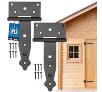 KOTARBAU® Lot de 2 suspensions en croix de 150 mm - Pour porte de jardin - Revêtement par poudre (150 mm)
