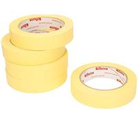 KOTARBAU® Lot de 20 Rubans de Masquage 25 mm x 50 m Ruban de Protection Autocollant Jaune pour Travaux de Peinture