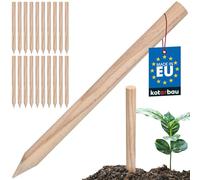 KOTARBAU® Lot de 20 Tuteur Plante - Tuteur Tomate - Bois de Hêtre - 40 cm - Naturel - Piquet Bois - Anglé - Piquets de Jardin - Tuteurs pour Plantes