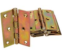 KOTARBAU Lot de 25 charnières roulées pour meuble - 80 x 60 mm - Toutes les tailles - Galvanisées - Charnières de porte