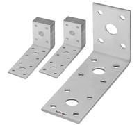 KOTARBAU® Lot de 25 Équerres Fixation 100 x 50 x 40 mm Équerre d'assemblage Acier Galvanisée Connecteurs pour Le Bois Équerre renforcée Support de Coin Raccord coudé