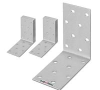 KOTARBAU® Lot de 25 Équerres renforcée 75 x 75 x 40 mm Équerre d'assemblage Acier Galvanisée Connecteurs pour Le Bois Équerre Fixation Support de Coin Raccord coudé