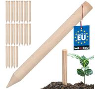 KOTARBAU® Lot de 25 Tuteur Plante - Tuteur Tomate - Bois de Hêtre - 30 cm - Naturel - Piquet Bois - Anglé - Piquets de Jardin - Tuteurs pour Plantes