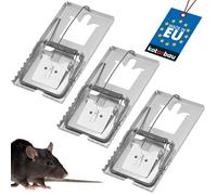 KOTARBAU® Lot de 3 pièges à rats à haute force de frappe pour grands rongeurs 170 x 90 mm