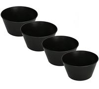 KOTARBAU® Lot de 4 bols mélangeurs en caoutchouc - 2 l - Pour plâtre, mastic, masses d'arbre - Robuste et flexible - PVC souple