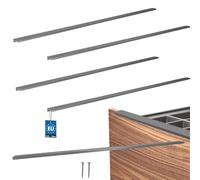 KOTARBAU® Lot de 4 poignées de meuble 1200 mm en ZnAl | Poignées d'armoires de cuisine, espacement des trous 1180 mm, poignées de tiroir, poignées d'armoire