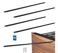 KOTARBAU® Lot de 4 poignées de meuble 1200 mm en ZnAl | Poignées d'armoires de cuisine, espacement des trous 1180 mm, poignées de tiroir, poignées d'armoire
