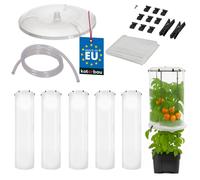 KOTARBAU® Lot de 5 films de protection pour plants de tomates ⌀ 40 cm x 148 cm Film de protection pour tomates Film de protection Cloche de maturation Film de maturation Petite serre Transparent