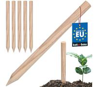 KOTARBAU® Lot de 5 Tuteur Plante - Tuteur Tomate - Bois de Hêtre - 40 cm - Naturel - Piquet Bois - Anglé - Piquets de Jardin - Tuteurs pour Plantes