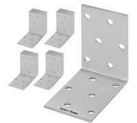 KOTARBAU® Lot de 50 Équerres renforcée 60 x 60 x 40 mm Équerre d'assemblage Acier Galvanisée Connecteurs pour le bois Équerre fixation Support de Coin Raccord coudé
