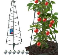 KOTARBAU® Lot de 6 Tuteur Tomate Treillis Plante Grimpante Exterieur ⌀ 35 cm PVC Tuteur Plante Treillis de Jardin Vert