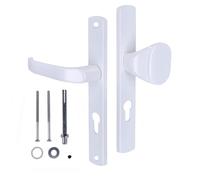 KOTARBAU® Lot de poignées de porte de 72 mm de long - Blanc - Cylindre profilé pour portes et portails