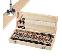 KOTARBAU® - Lot de scies cloches pour bois de 6 à 54 mm, pour fraisage, avec boîte en bois