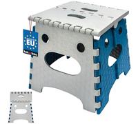 KOTARBAU® Marchepied Pliable, Tabouret Pliant 27 cm, Plastique | Marche Pied, Escabeau Pliant, Tabouret Pliable, Gris + Bleu