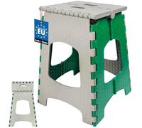 KOTARBAU® Marchepied Pliable, Tabouret Pliant 44 cm, Plastique | Marche Pied, Escabeau Pliant, Tabouret Pliable, Gris + Vert