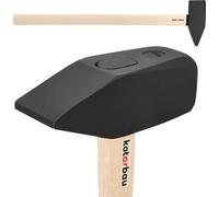 KOTARBAU® Marteau Acier 10 kg Massette Masse Outil 90 cm Marteau Forgeron Masse pour Fendre le Bois Noir Naturel avec Manche en Bois Ergonomique