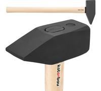 KOTARBAU® Marteau Acier 8 kg Massette Masse Outil 80 cm Marteau Forgeron Masse pour Fendre le Bois Noir Naturel avec Manche en Bois Ergonomique