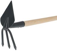 KOTARBAU® Motobineuse de jardin avec lame en forme de cœur et 3 dents pour transplanter, désherber, entretien du jardin