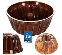 KOTARBAU® Moule à gâteau Ø 27 mm 4 l en céramique Marron