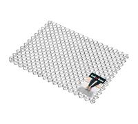 KOTARBAU® Paillasson en fil de métal, 35 x 50 cm, tapis de porte, anti-salissures, très résistant à l'usure, pour essuyer les chaussures